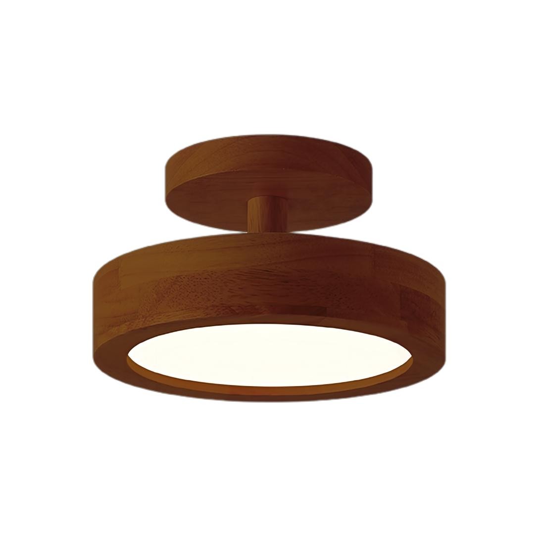 Scandinavische Macaroon Houten Ronde Plafondlamp HL152