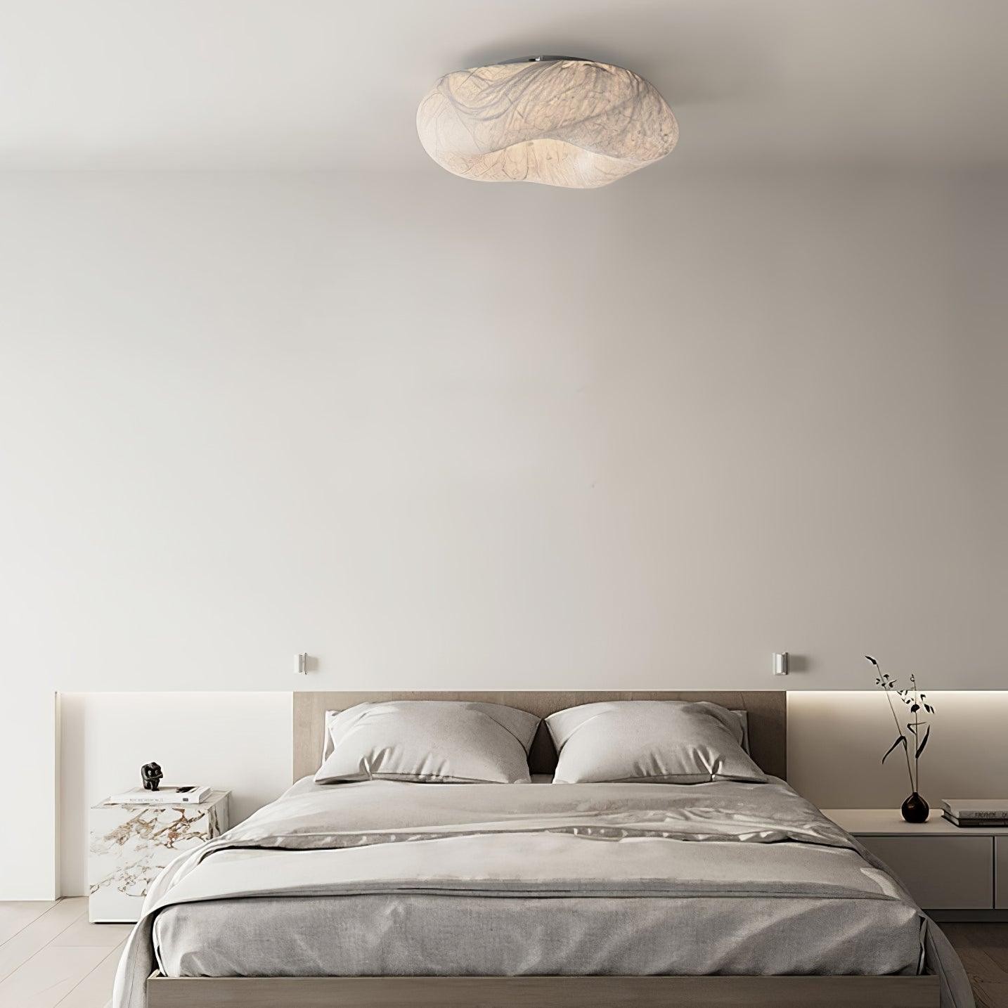 Moderne eenvoudige zijden LED-plafondlamp voor de woonkamer HL920