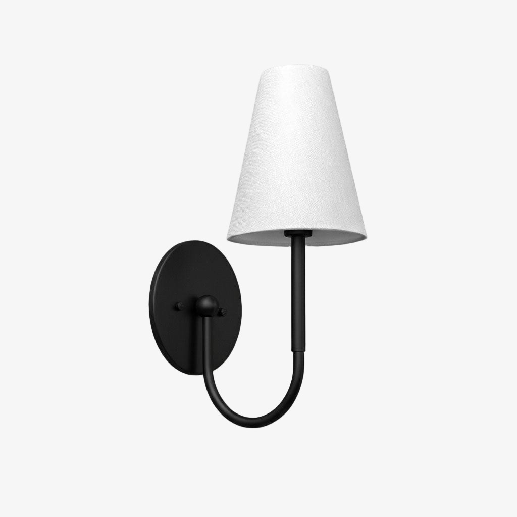 Curva Metal Collection Traditionele Wandlamp - Messing Afwerking met Kap HL1761