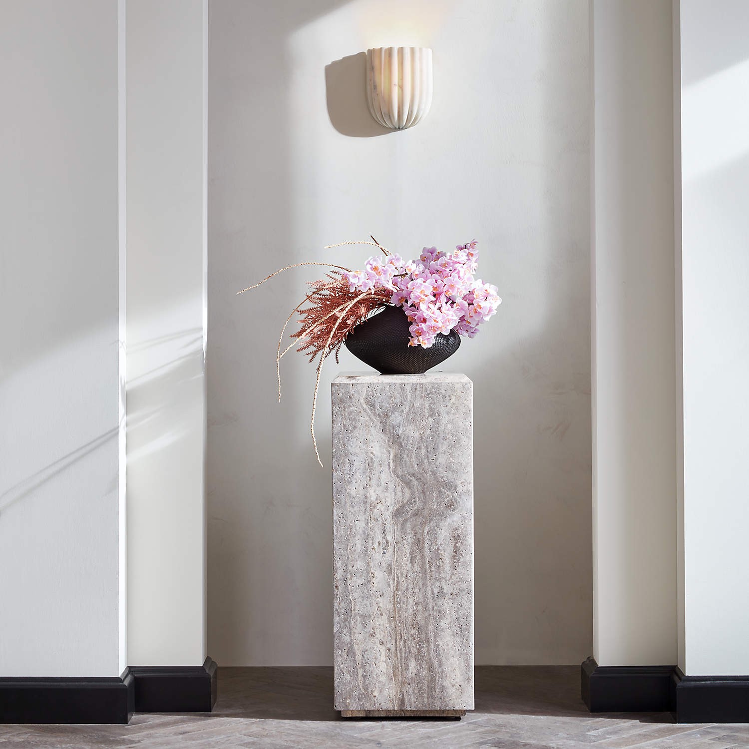 Ariel wandlamp met ribbels HL3228