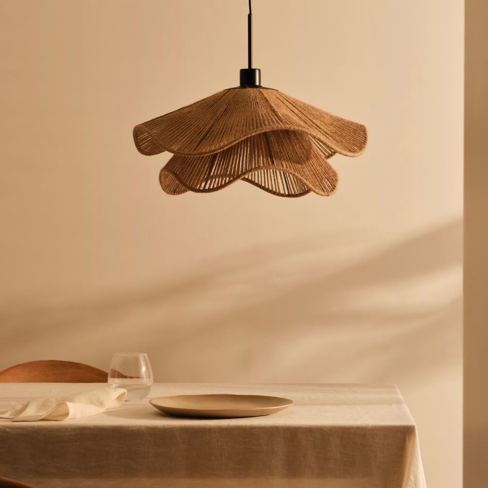 Cape Points Boho hanglamp van natuurlijke jutevezels HL3391