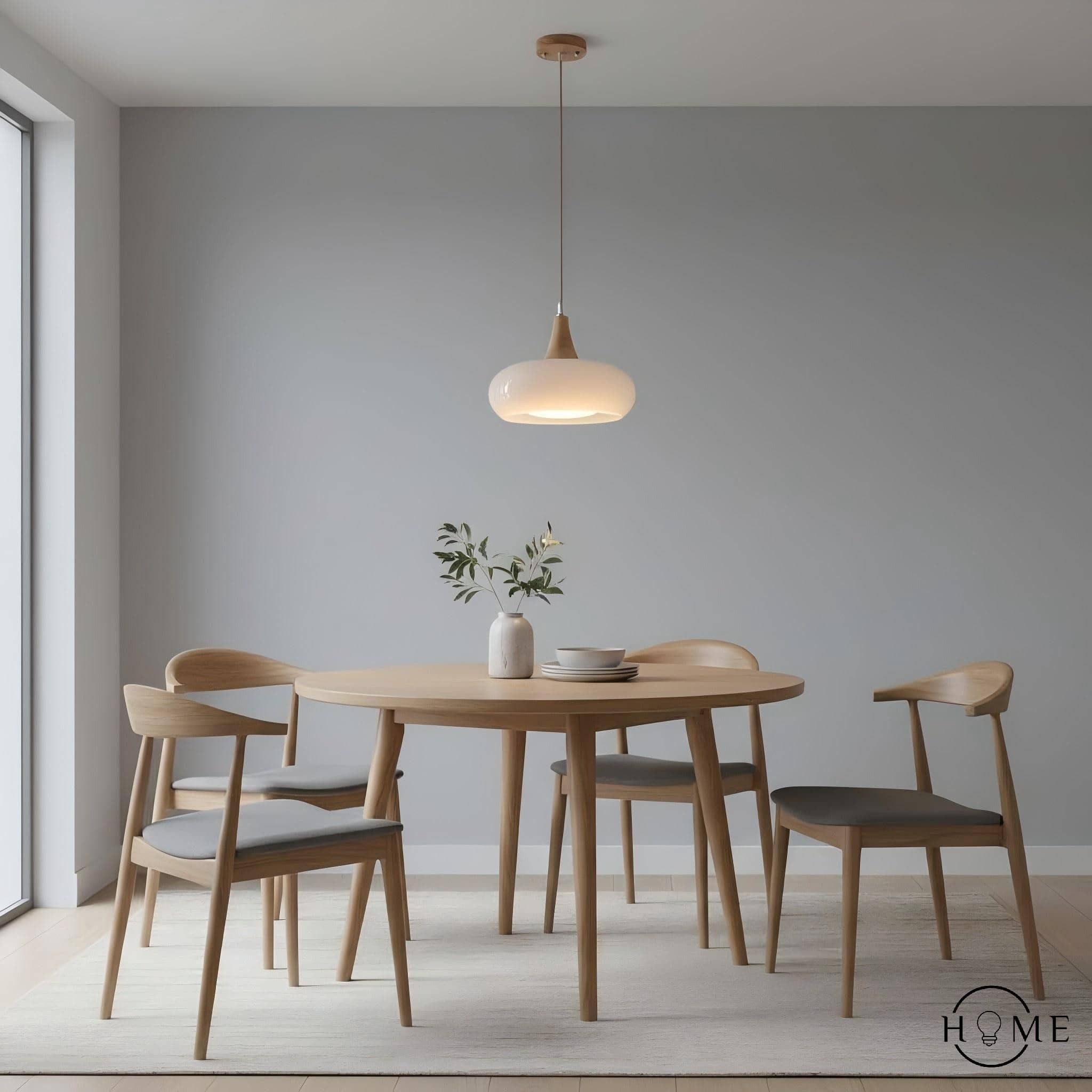 Bauhaus Design Oranje Schijf Hanglamp HL1055