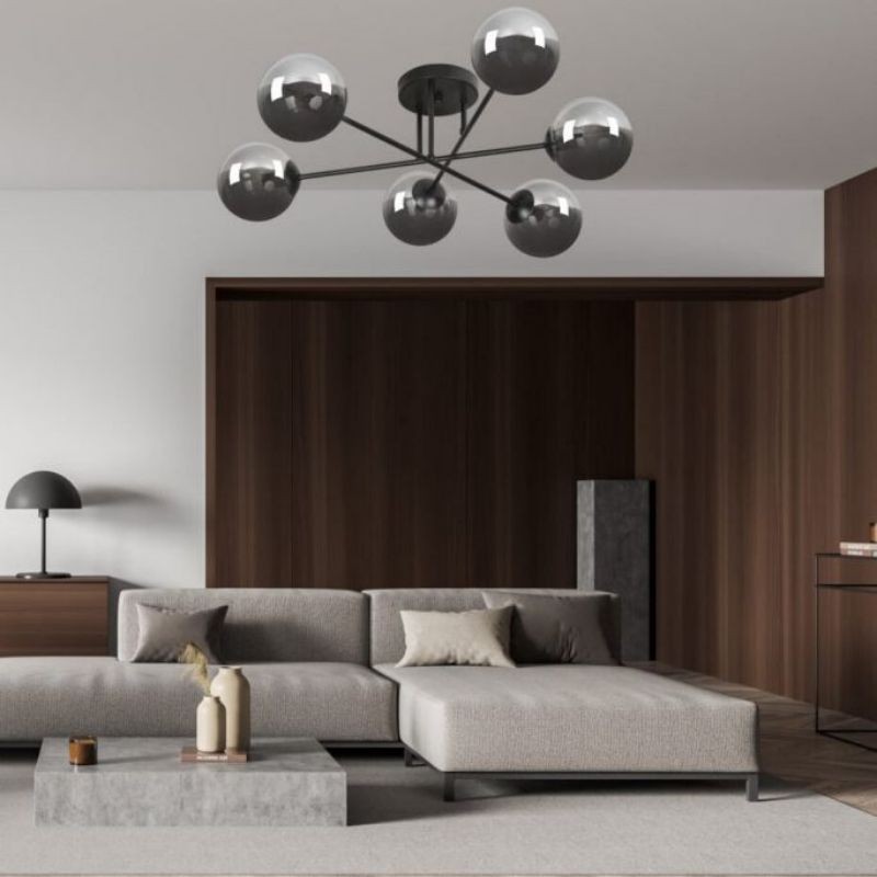 Brendi 6B Glazen Bol Plafondlamp