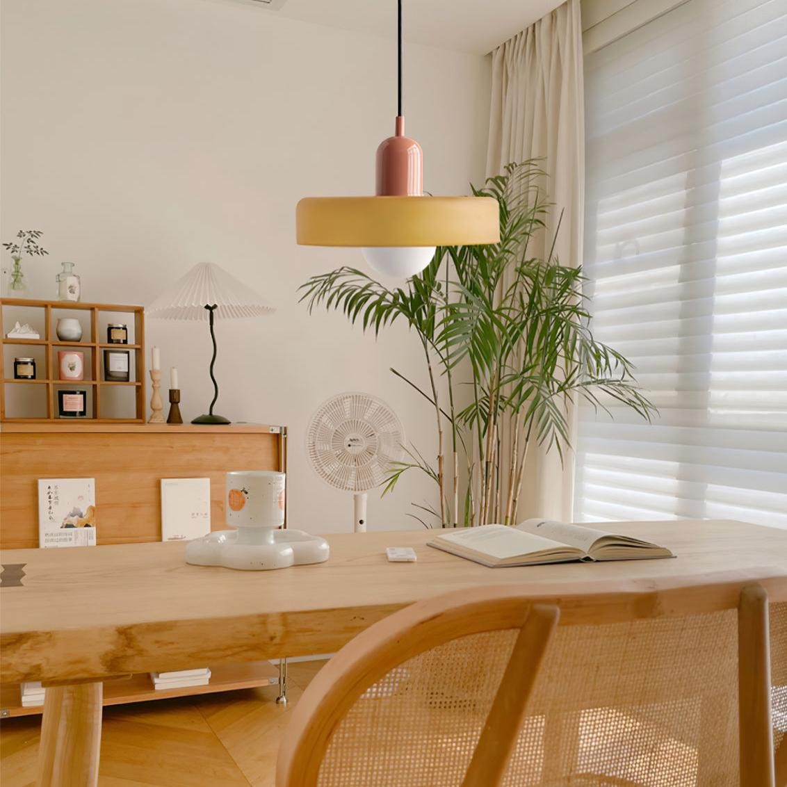Kalo Disc Kleurrijke Hanglamp - Moderne Glazen Hanglamp voor de Eetkamer HL2447