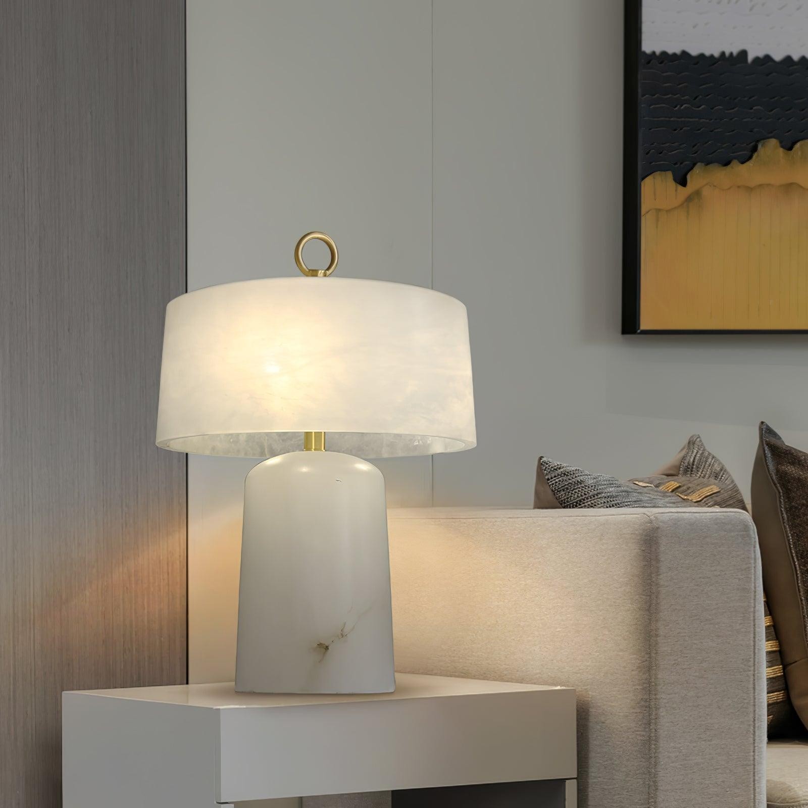 Lichte luxe stijl marmeren stenen tafellamp HL355