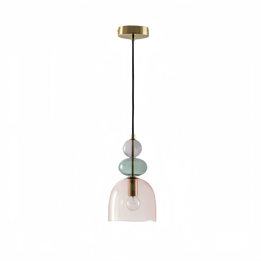 Hanglamp van gebrandschilderd glas - Macaron Design Restaurantlamp HL1067