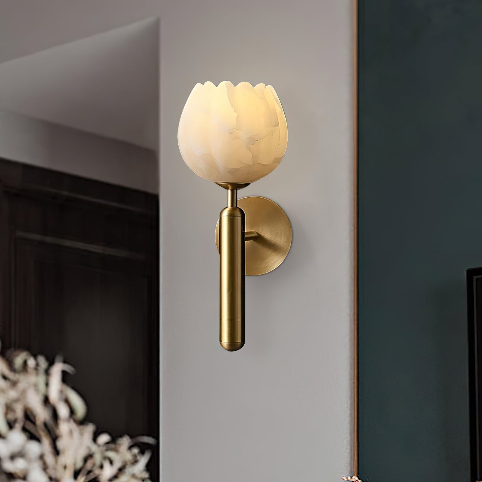 Mian alabaster wandlamp HL2992