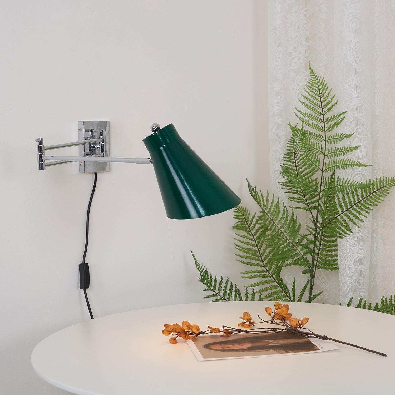 Moderne eenvoudige metalen schommellamp met stekker HL1074