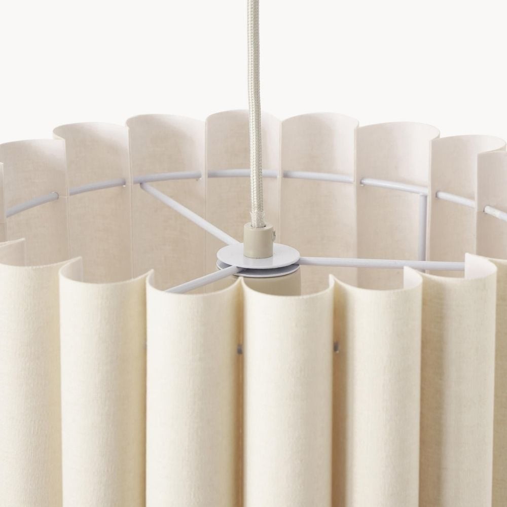 Velura hanglamp - Beige linnen kap voor eet- en woonkamer HL2270