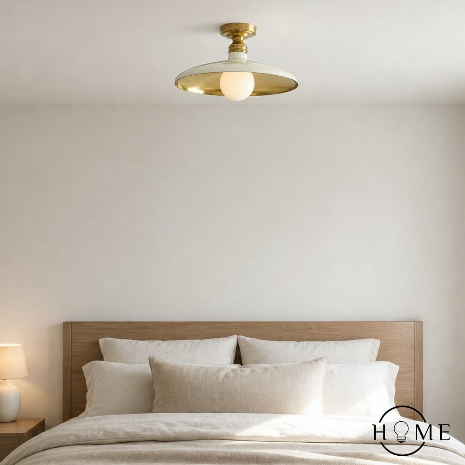 Forvara Farmhouse Metalen Plafondlamp - Zwart of Wit Plafondlamp HL1550