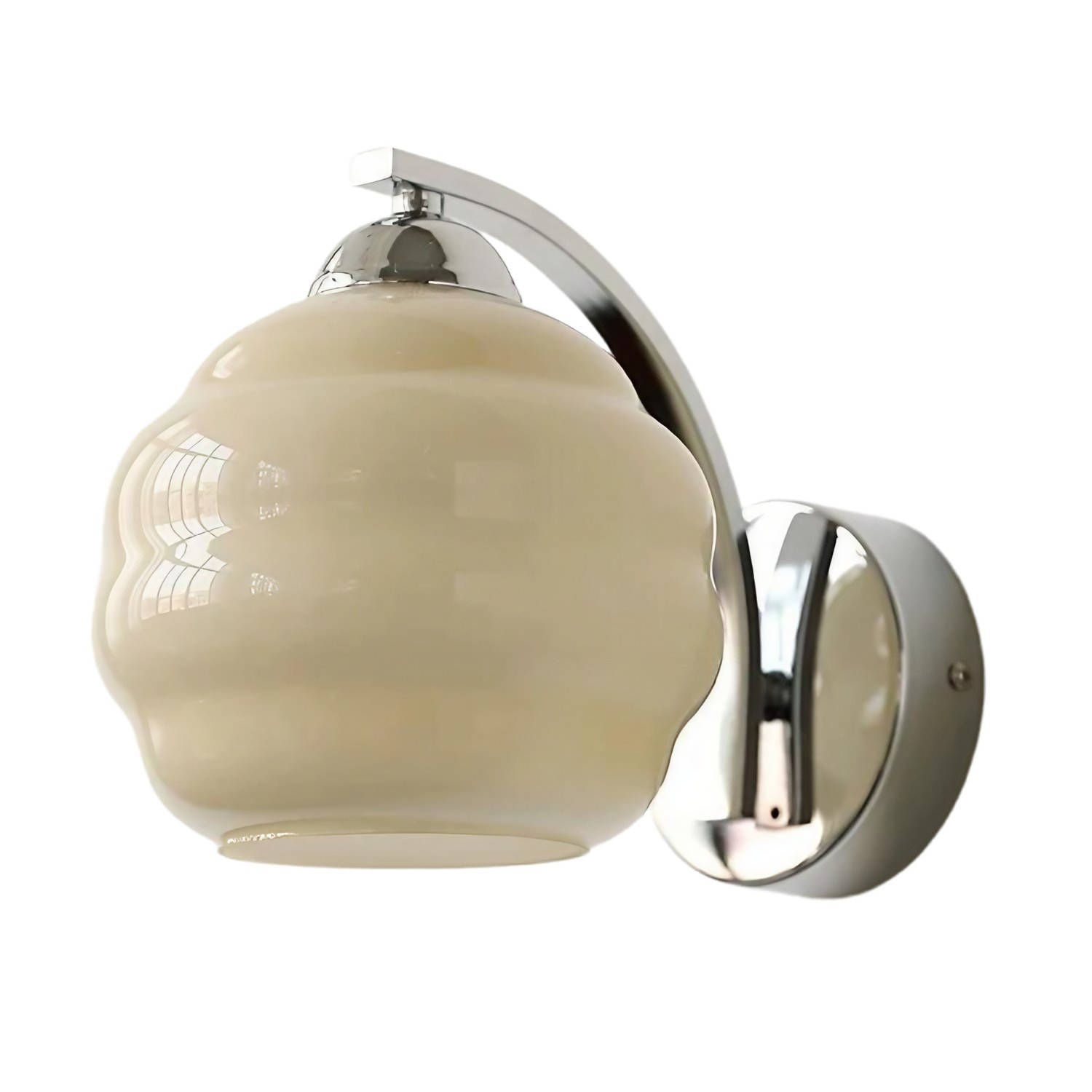 Vintage Glazen Bauhaus Art Deco Wandlamp HL282