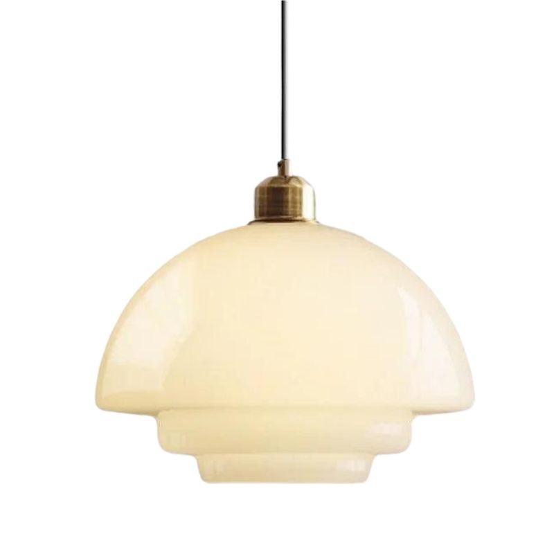 Art Deco Glazen Hanglamp - Elegante Sculpturale Hanglamp Voor Eetkamer en Keuken HL190