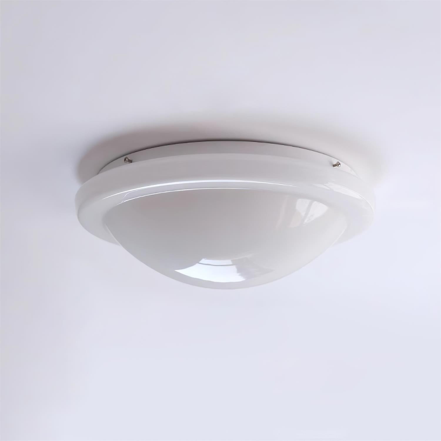 Moderne minimalistische witte glazen led plafondlamp HL416