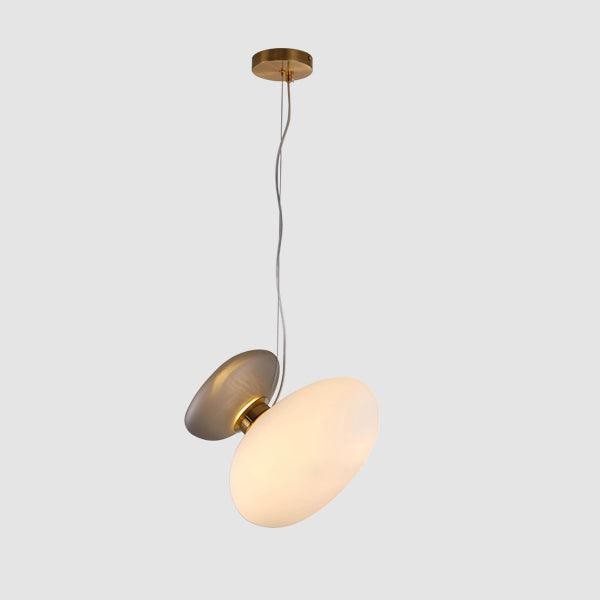 Doorschijnende hanglamp van matglas HL867