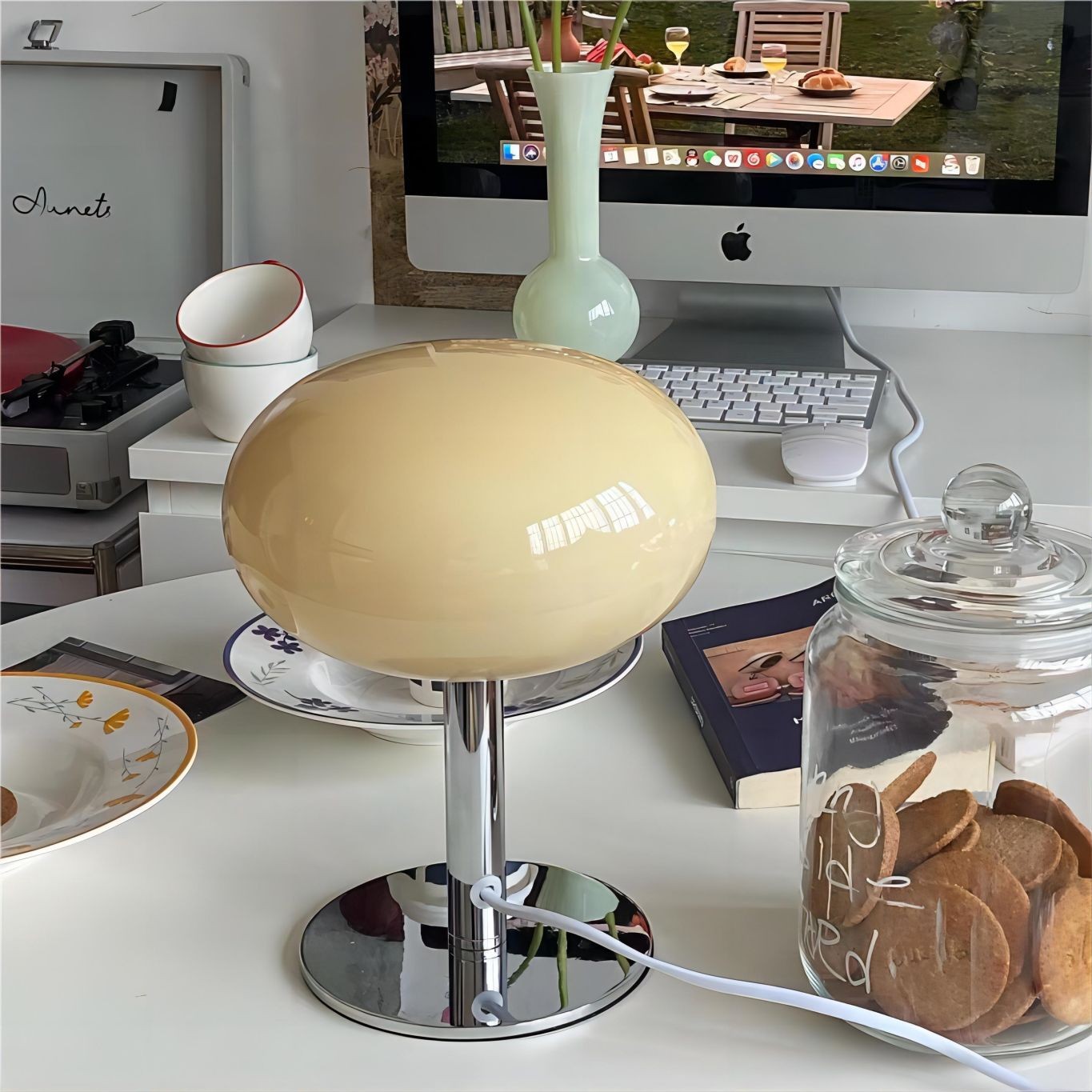 Lollipop Minimalistische Bauhaus Glazen Tafellamp HL81