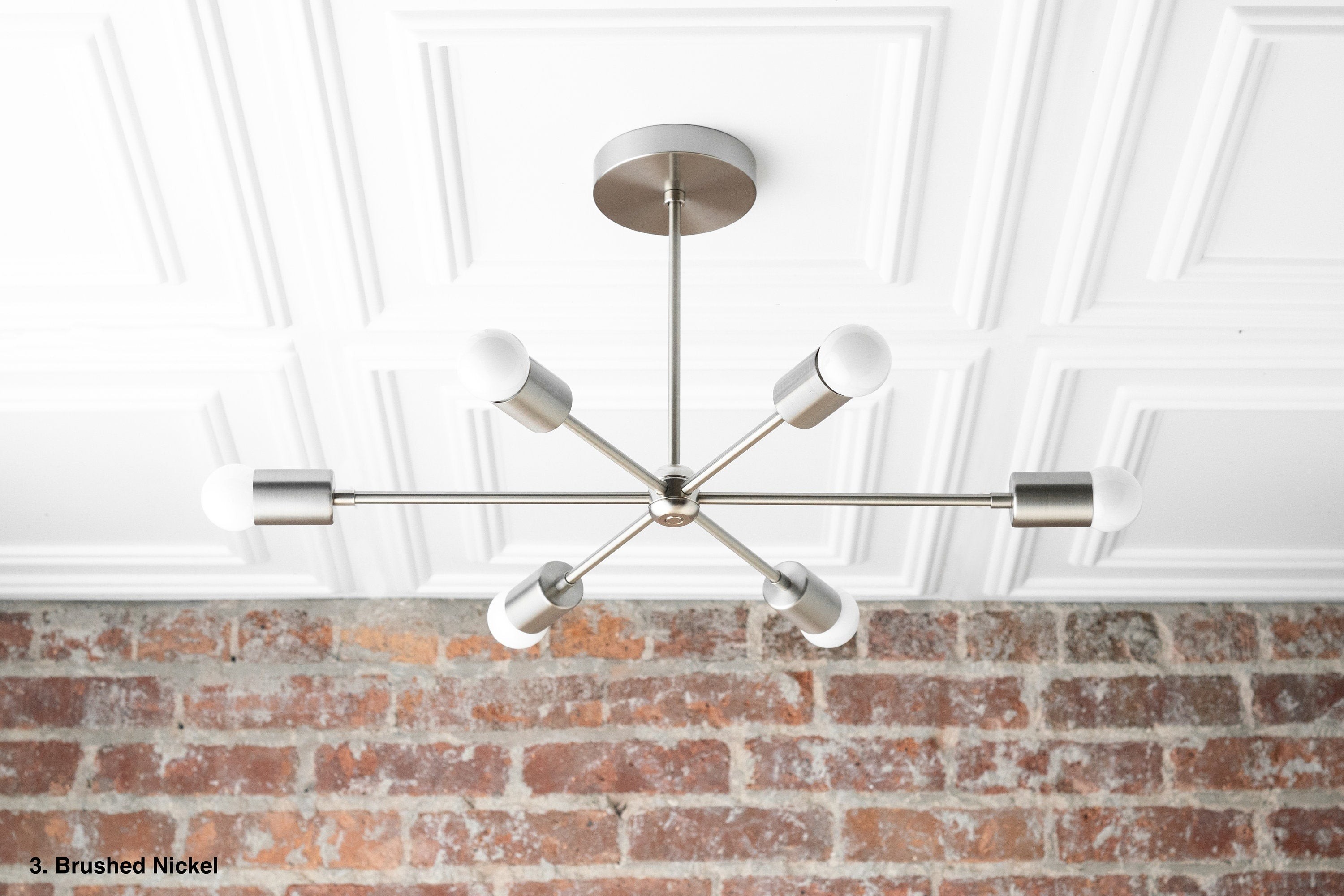 Mobilux Line Mid Century Modern Kroonluchter - 6-kops Hangende Plafondlamp HL1674