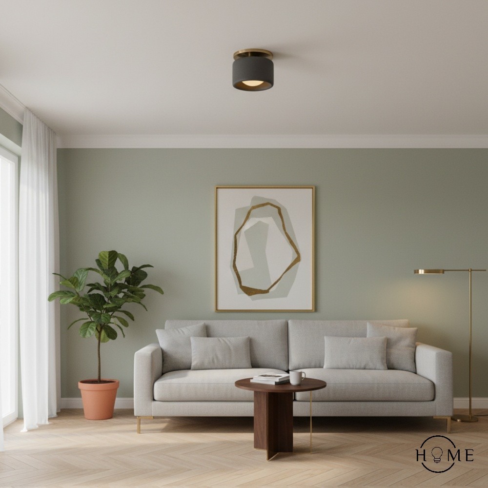 Cerova moderne porseleinen plafondlamp met elegante ivoorkleurige kap HL1621