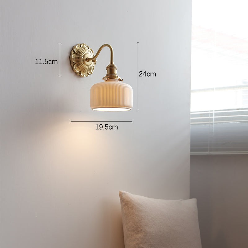 Wandlamp van messingkeramiek HL1790