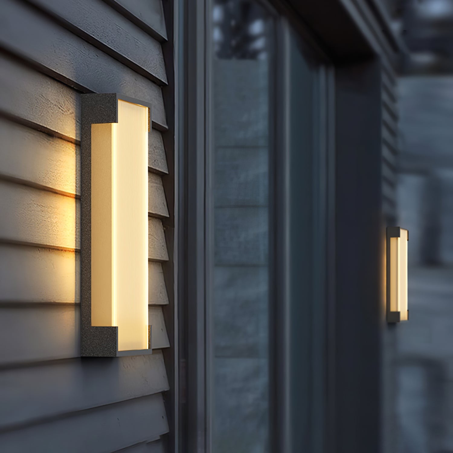 Rechthoekige buitenwandlamp HL793
