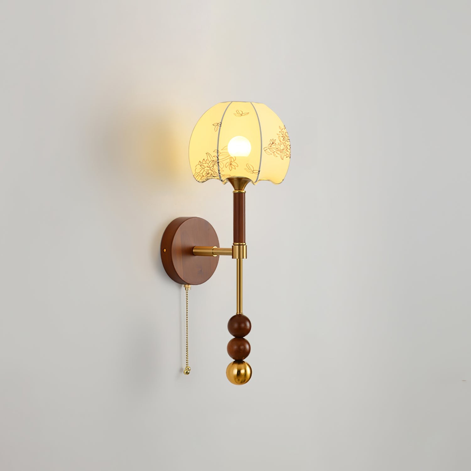 Retro Massief Houten Serie Wandlamp HL769