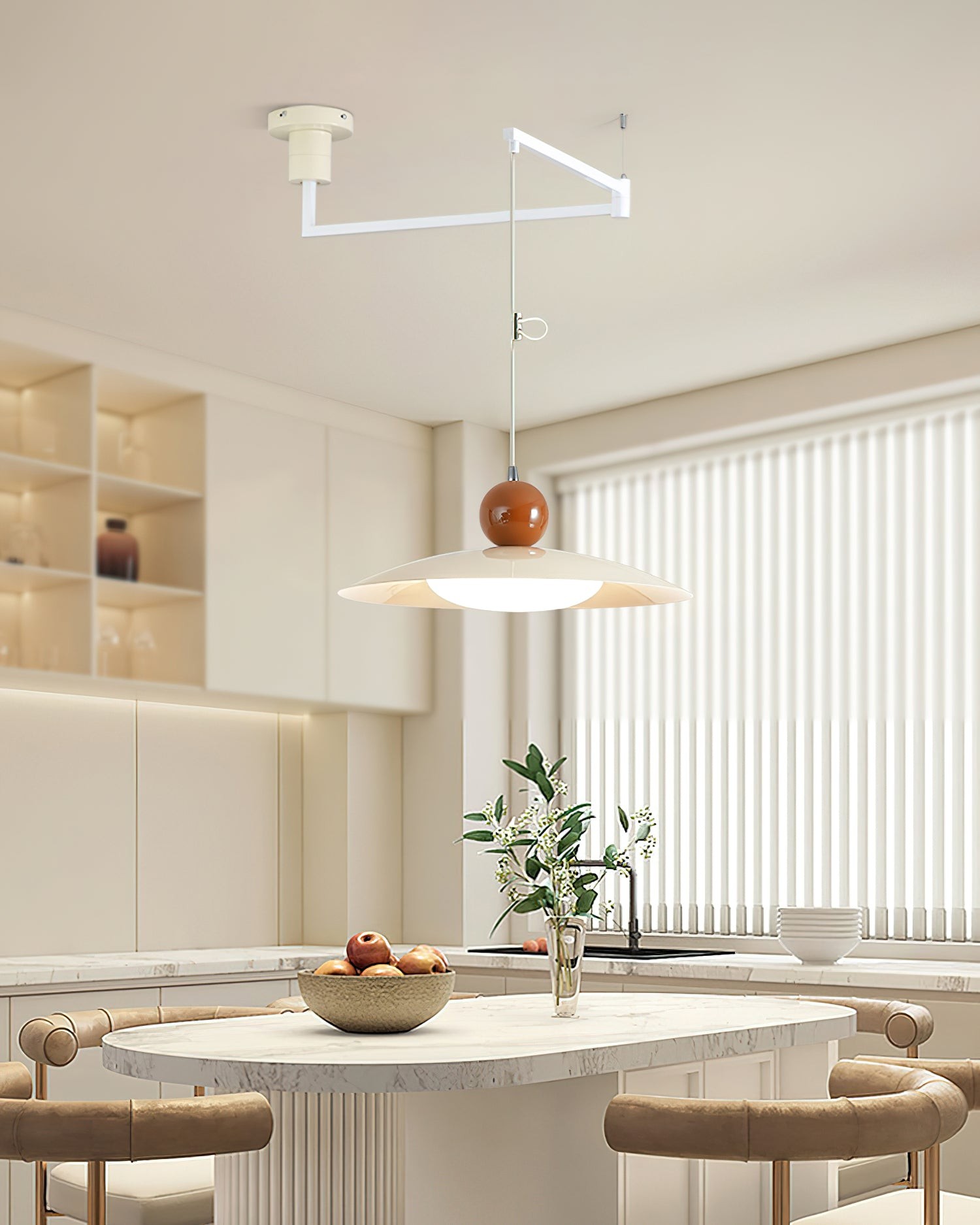 Nordic Flying Saucer Swing Arm Beweegbare Hanglamp HL789