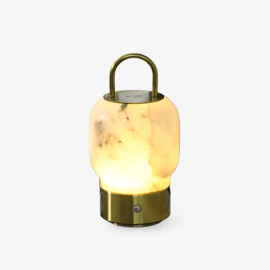 Draagbare oplaadbare tafellamp van alabaster HL2950