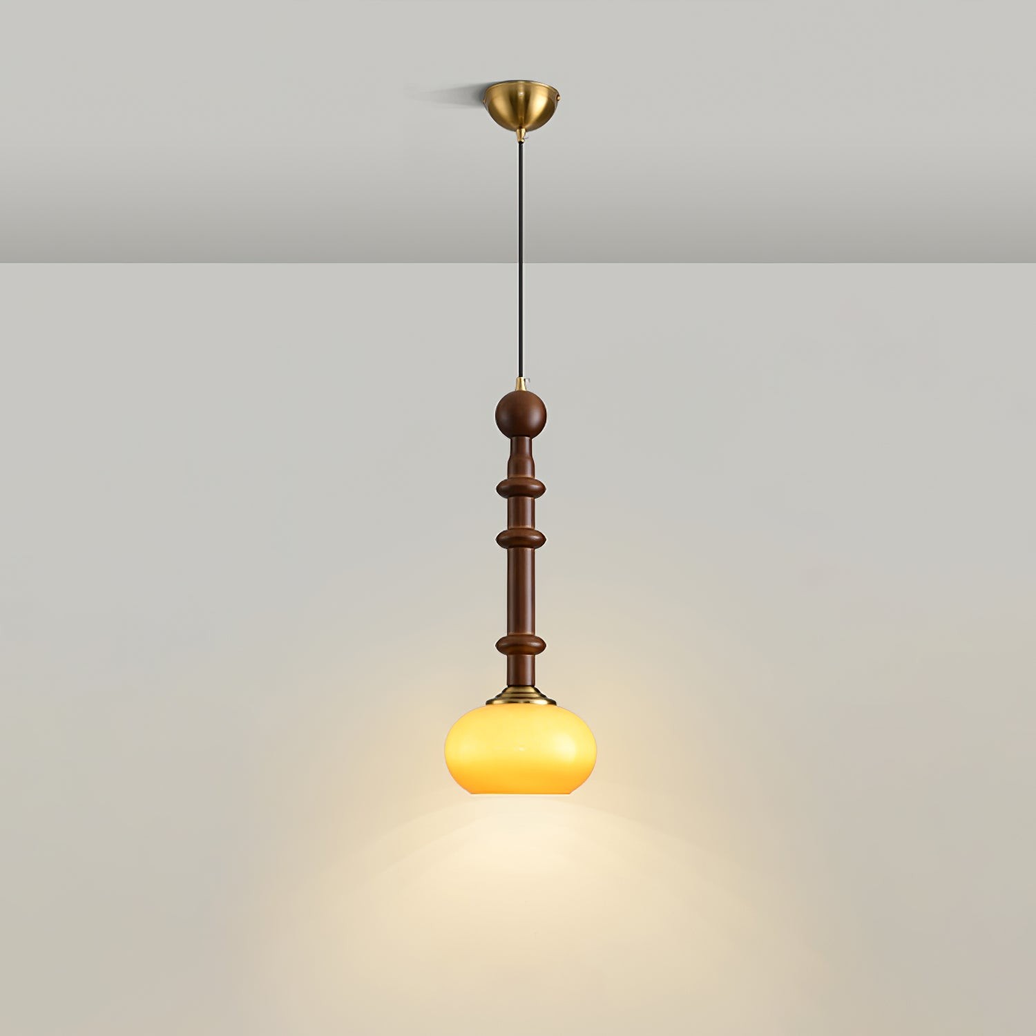 Retro massief houten serie hanglamp HL770