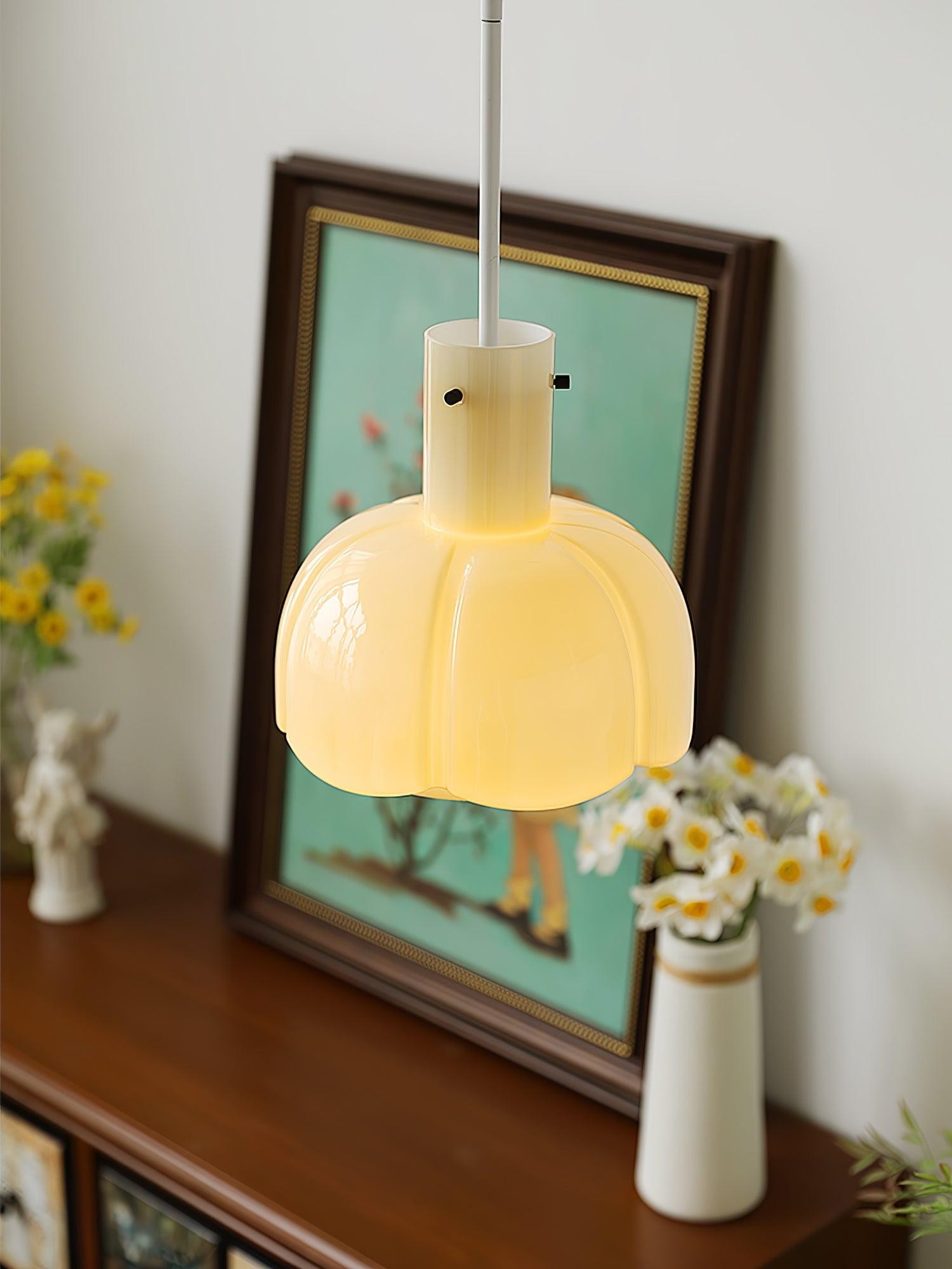 Middeleeuwse stijl glazen knop hanglamp HL619