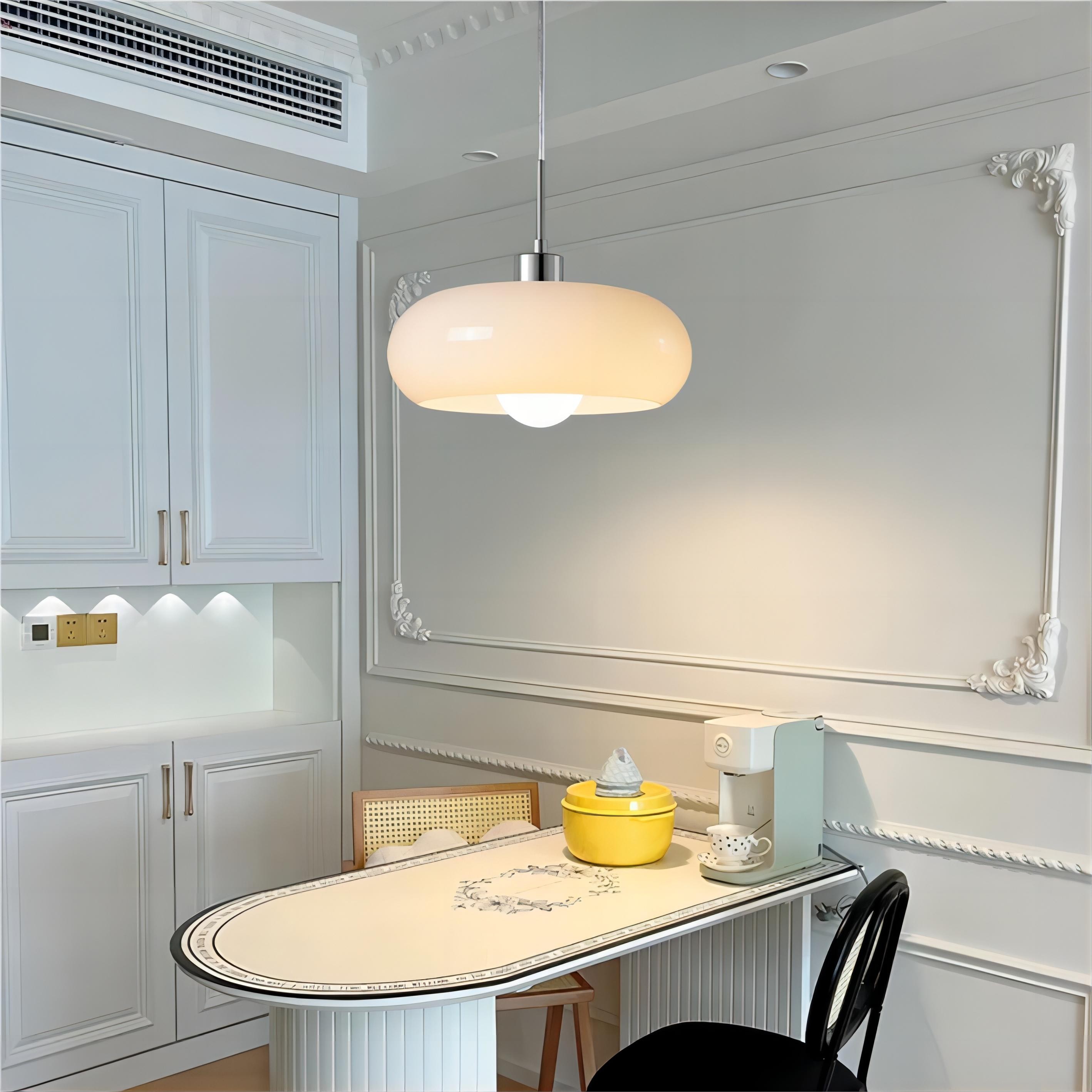 Nordic Retro Bauhaus Glazen Pot Hanglamp HL116