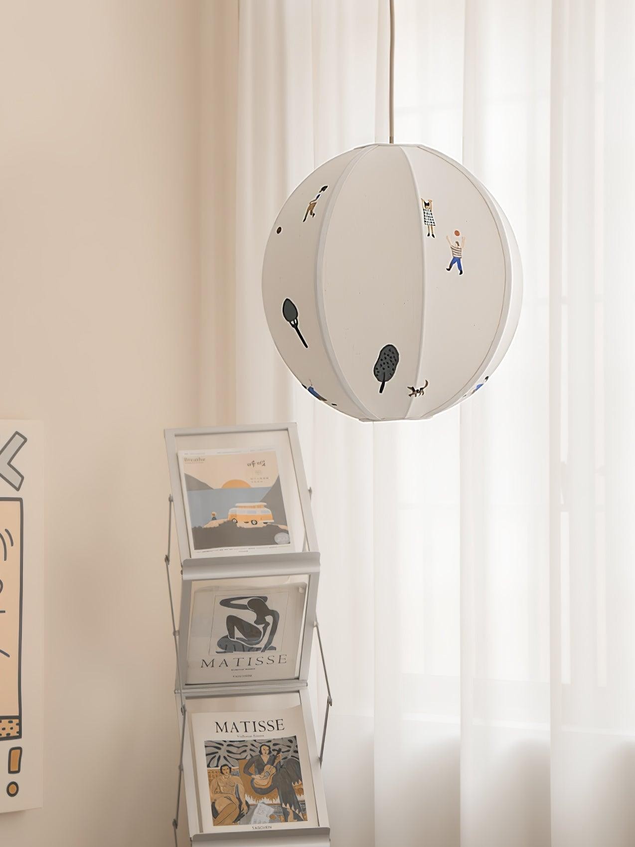 Park geborduurde textiel hanglamp HL634