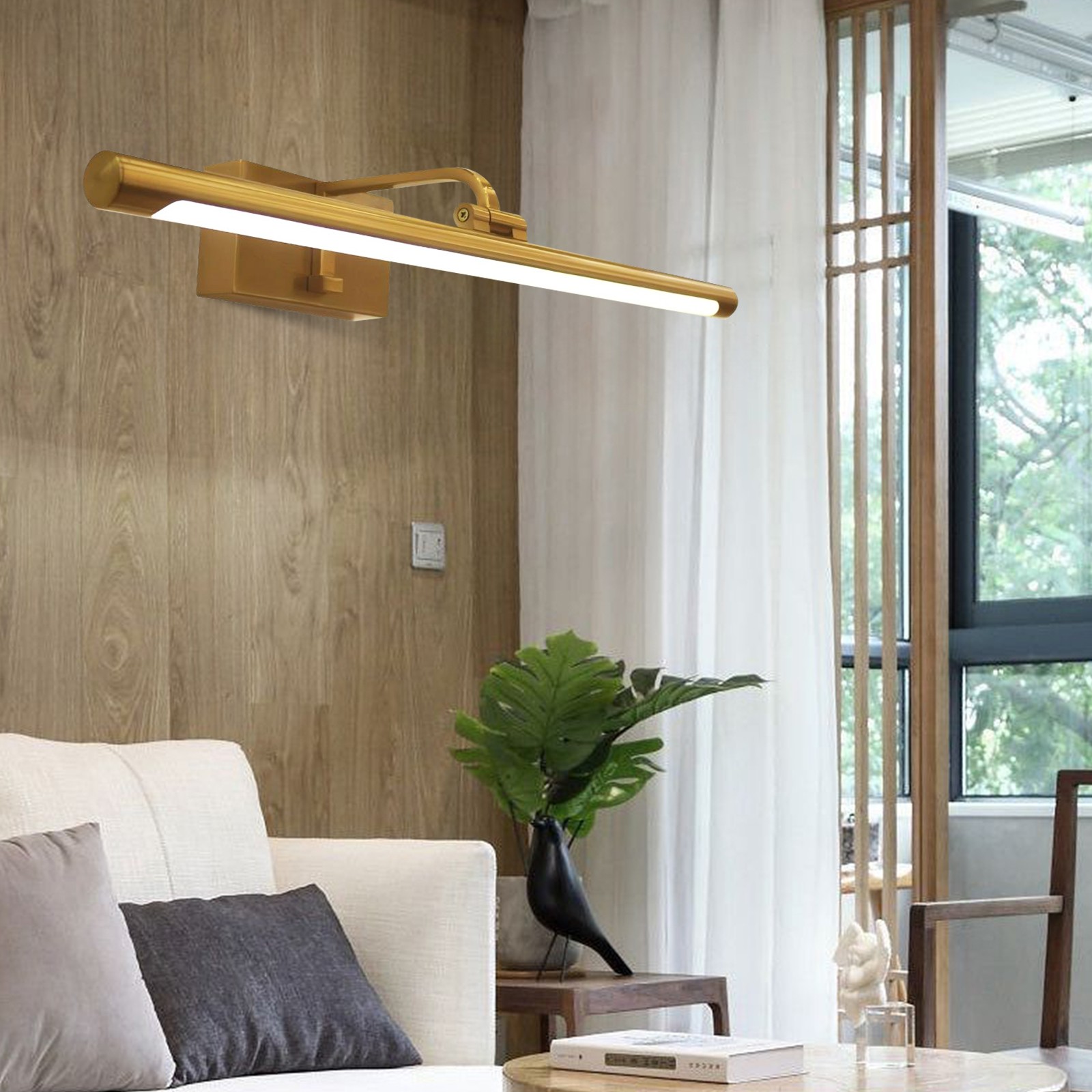 Spiegel Front LED Messing Wandlamp HL452