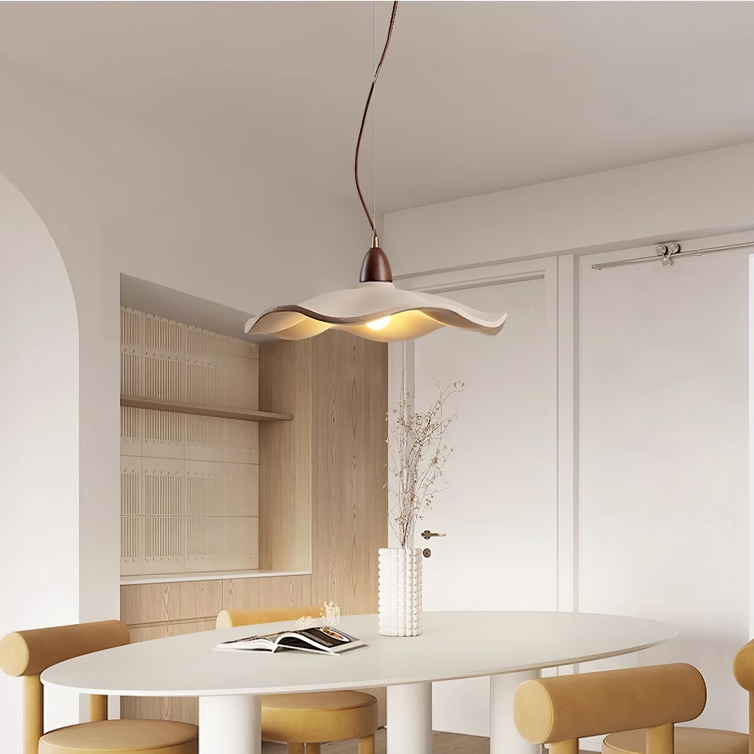 Japanse Wabi-Sabi Stijl Cement Wave Hanglamp HL502