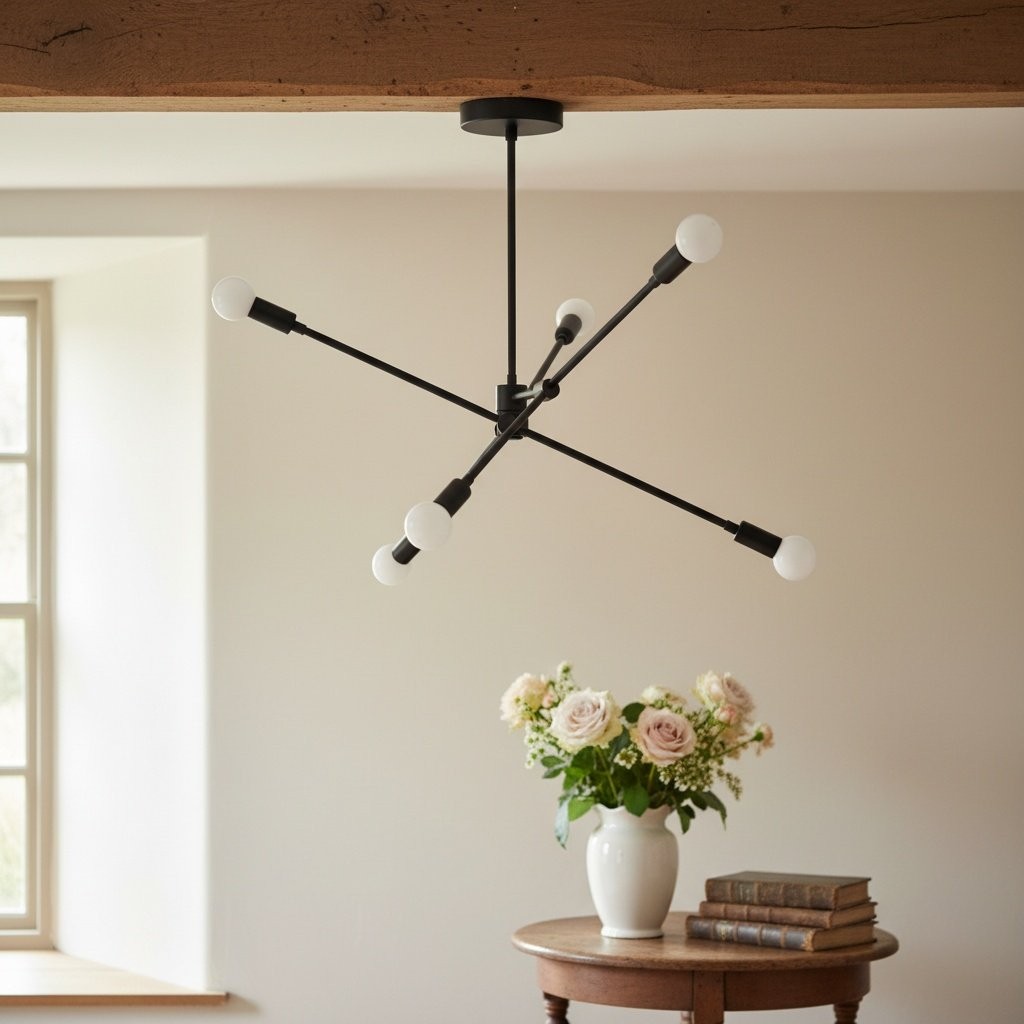 Mobilux Line Moderne Mobiele Kroonluchter - Minimalistische Plafondlamp voor Eetkamer HL1713