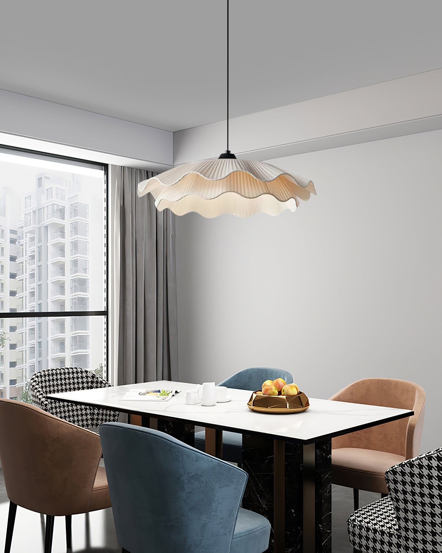 Franse stijl witte hanglamp HL917