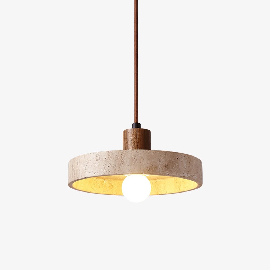 Nordic Travertine schijfvormige hanglamp HL1113