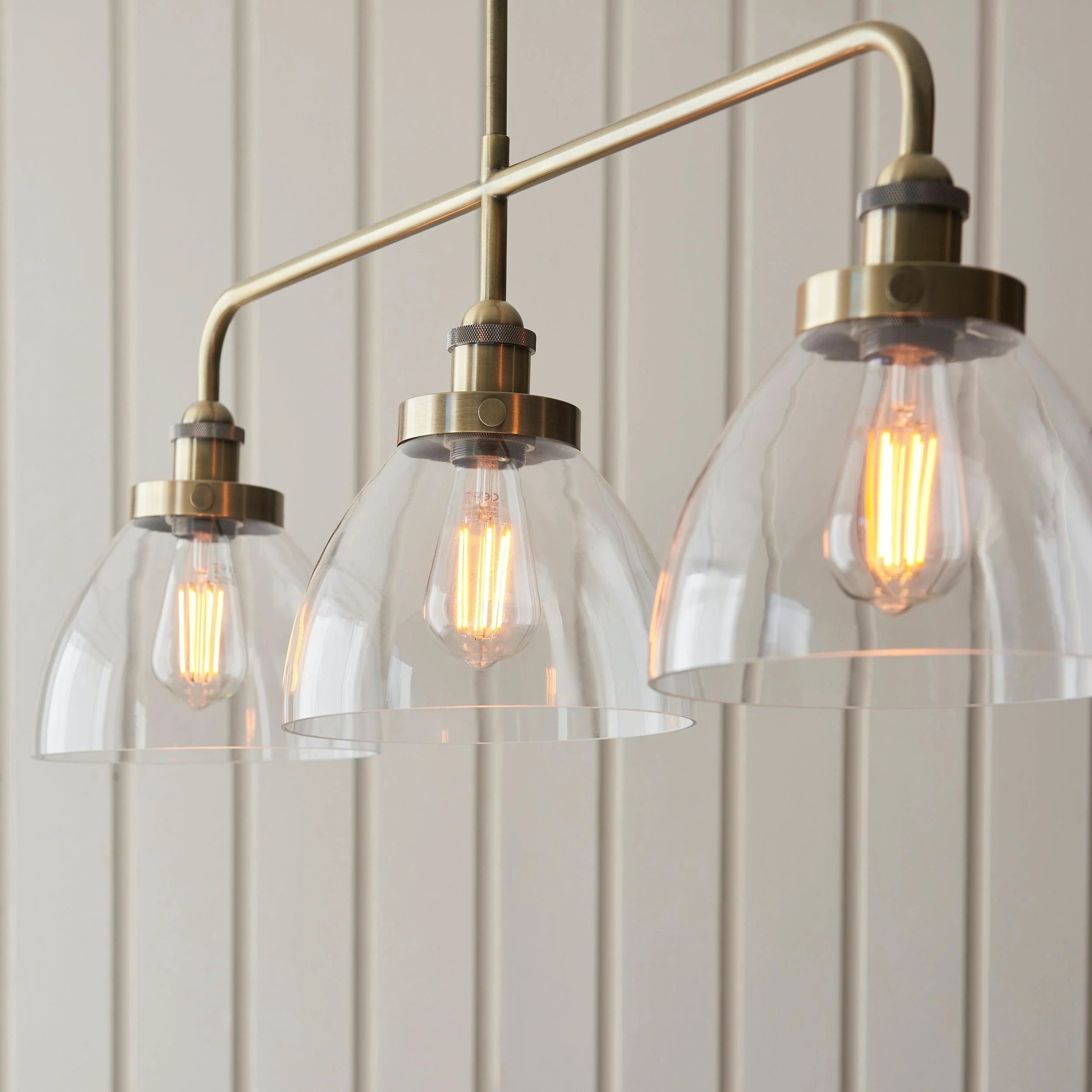 Novera Industriële 3-lichts lineaire hanglamp - Moderne metalen stijl voor keuken en eetkamer HL2208