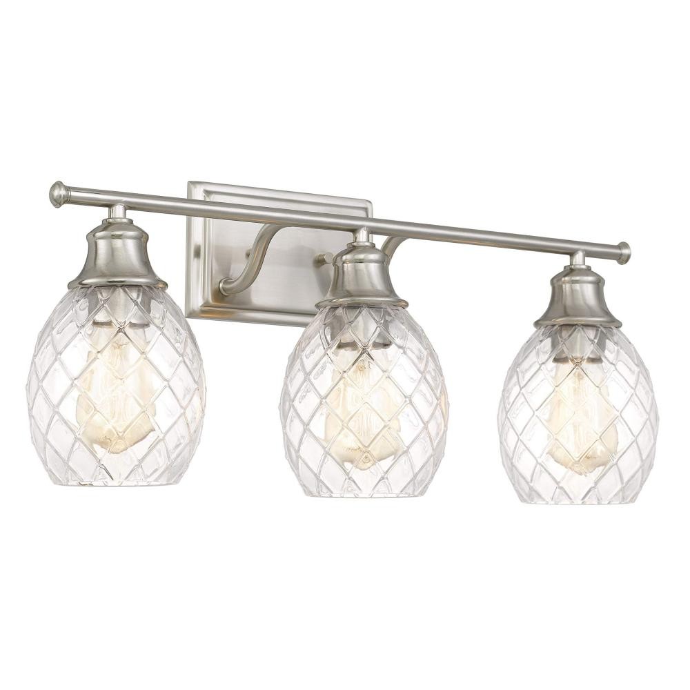 Moderne Boerderij Geborsteld Nikkel Glazen Wandlamp HL235