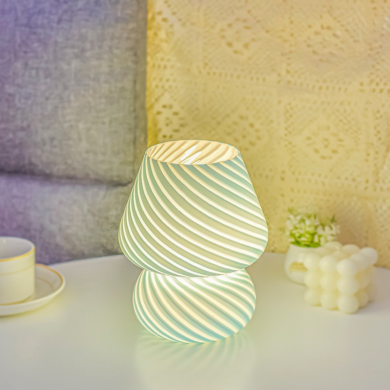 Slaapkamer Nachtkastje Nordic Glass Mushroom Tafellamp HL15