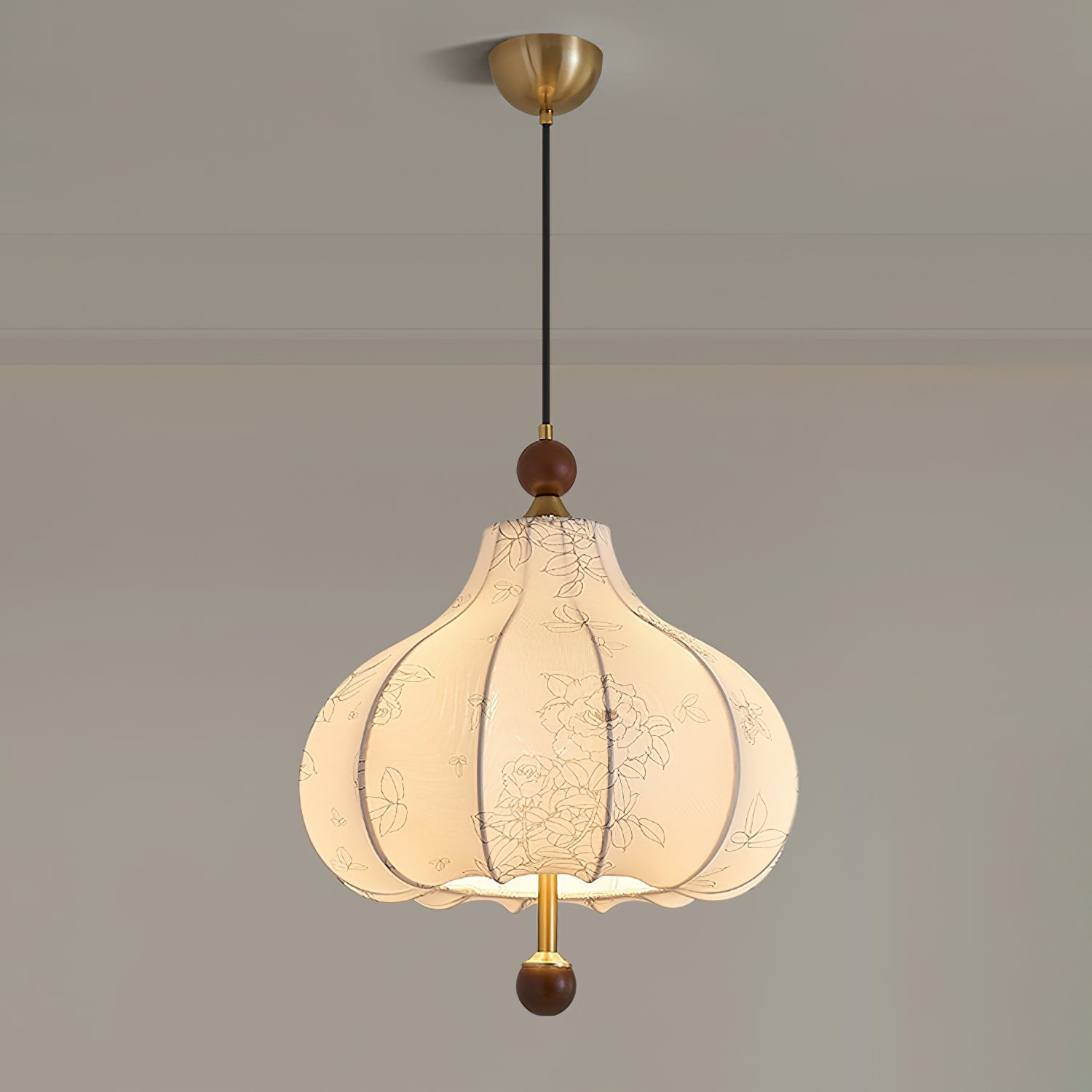 Franse Retro Stoffen Patroon Hanglamp HL496
