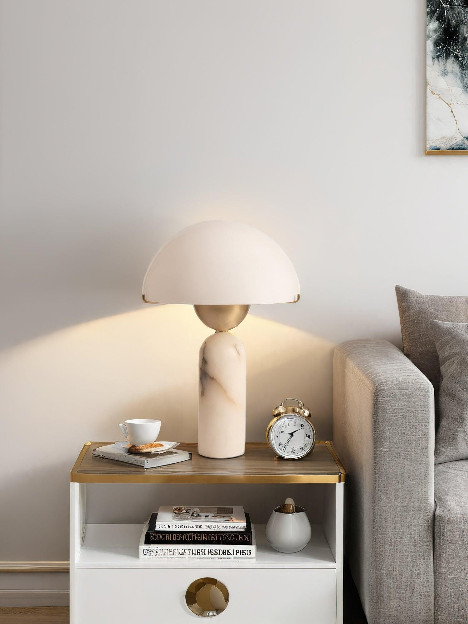 Nordic Simple Creative Albast Glazen Tafellamp HL624
