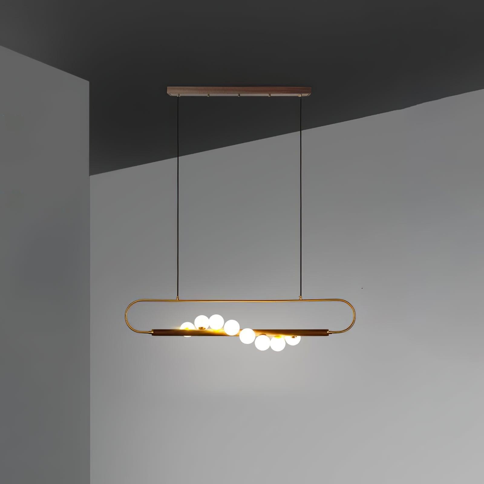 Moderne Walnoot Eenvoudige Kroonluchter HL693