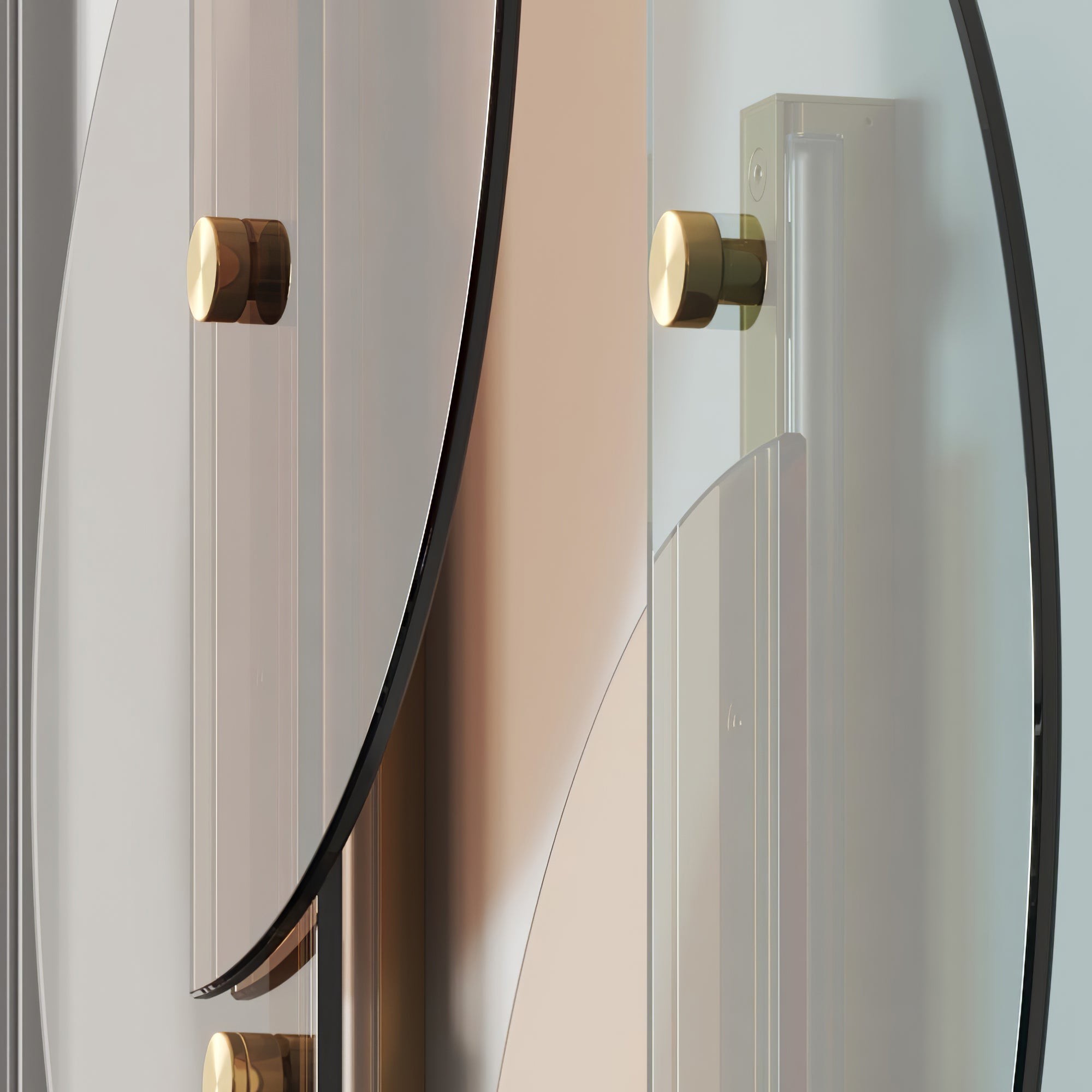 Eenvoudige waaiervormige glazen boogwandlamp HL635