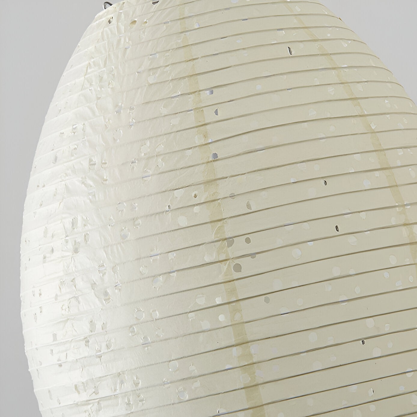 Traditionele Japandi Wabi-Sabi elliptische papieren hanglamp HL3495
