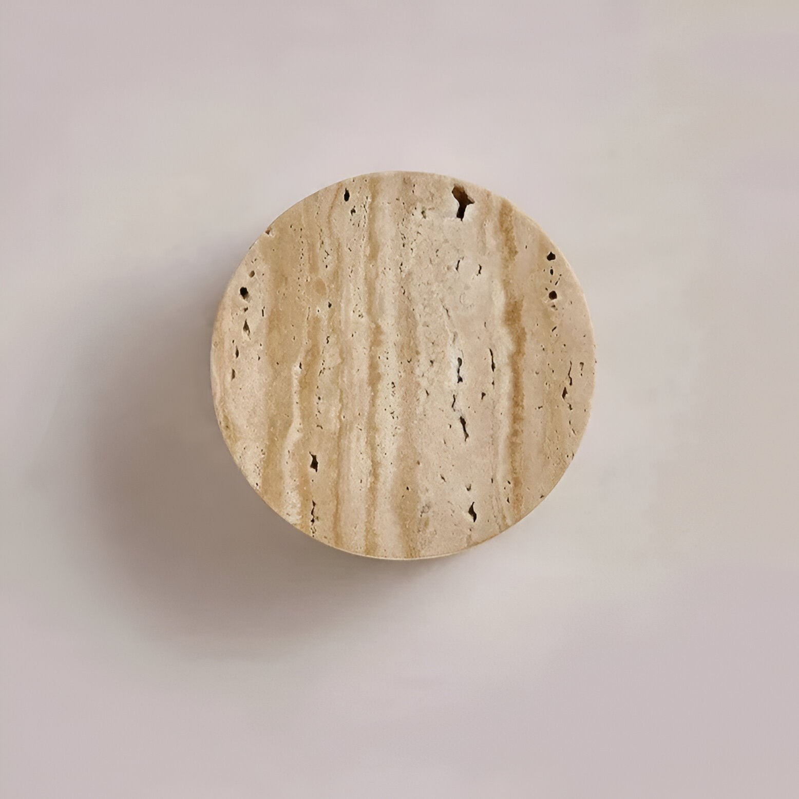 Japanse Wabi Sabi wandlamp van natuurlijk travertijnsteen HL3431