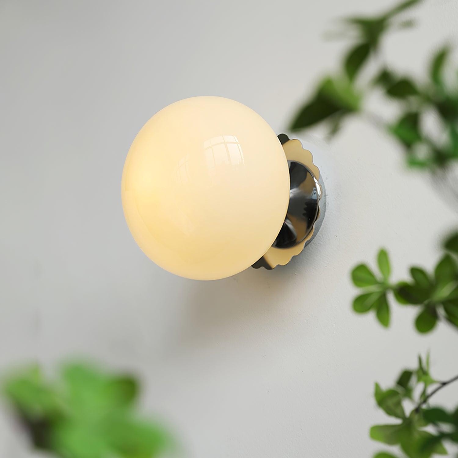 Middeleeuwse Bauhaus Glazen Bal Wandlamp HL290
