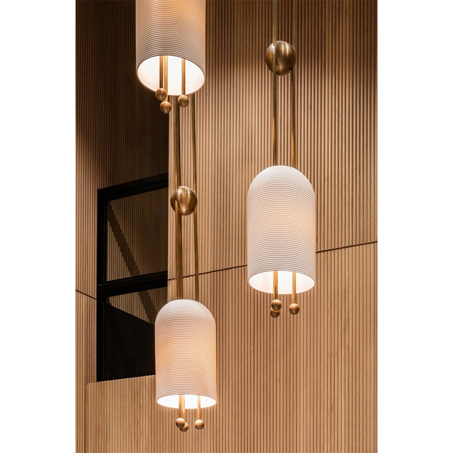 Hanglamp met glazen lantaarn HL3032