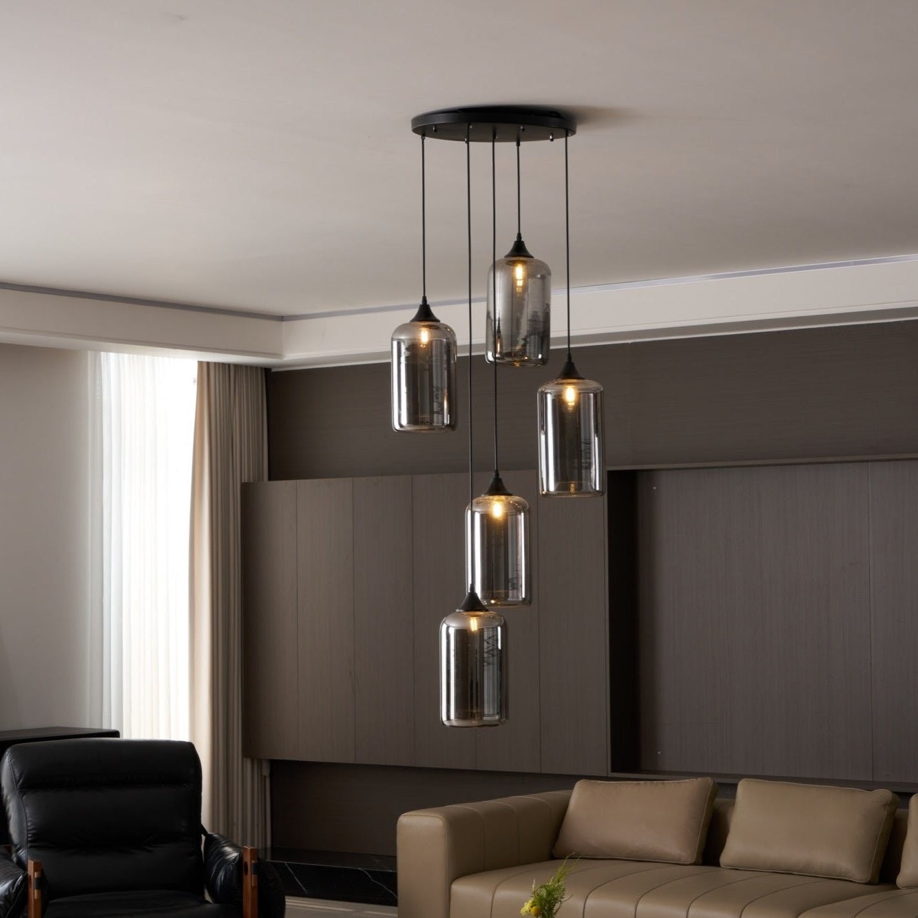Flesvormige hanglamp HL2916