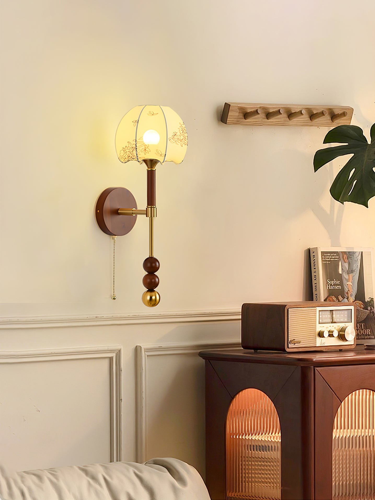 Retro Massief Houten Serie Wandlamp HL769