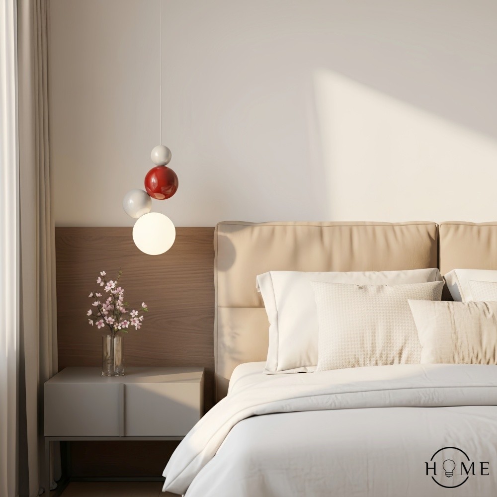 Nordic stijl bolvormige veelkleurige hanglamp HL933