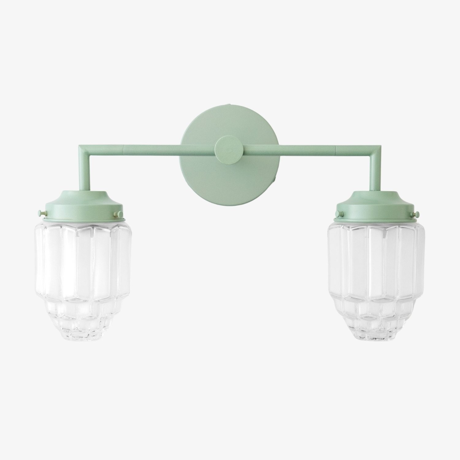 Tierlux Glazen Art Deco Badkamerlamp - Kleurrijke Wolkenkrabber Bolvormige Wandlamp HL1655
